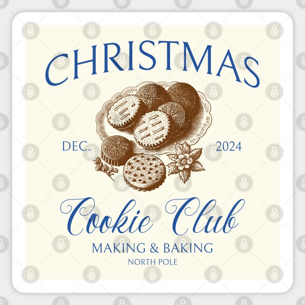 Christmas Cookie Club Family Christmas Baking Xmas Cookies Sticker by Yesteeyear